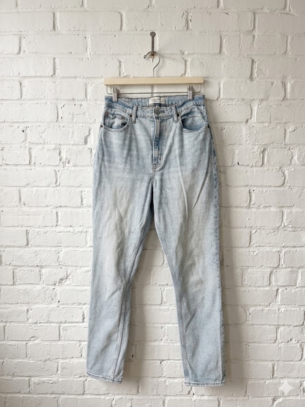 A&F Curve Love The '90s Slim Straight Ultra High Rise Jeans 30/10L